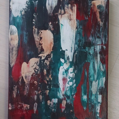 Abstract art painting new with acrylics
