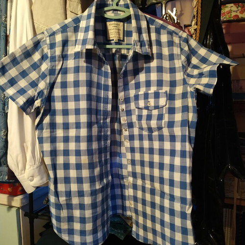 Aggressive blue checked shirt size M like new