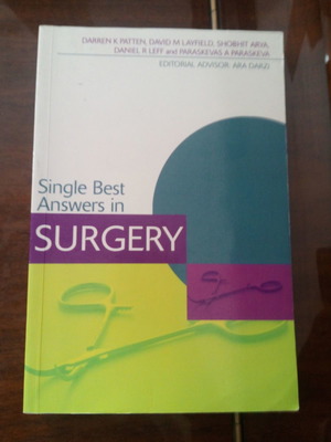 Single Best Answers in Surgery βιβλίο ιατρικής άθικτο, χειρουργική