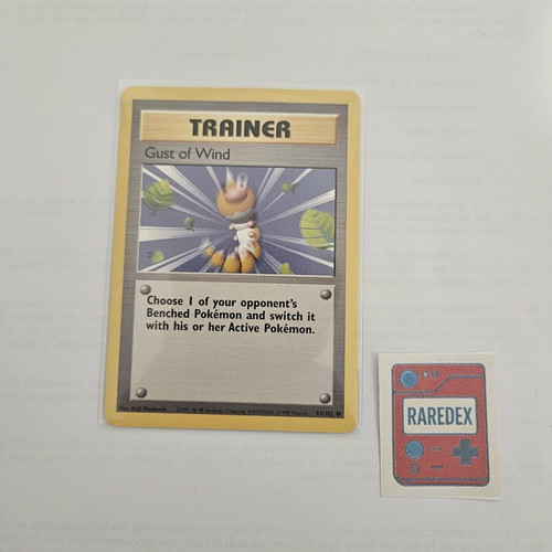 Gust of Wind Trainer card new from Base Set Pokémon TCG