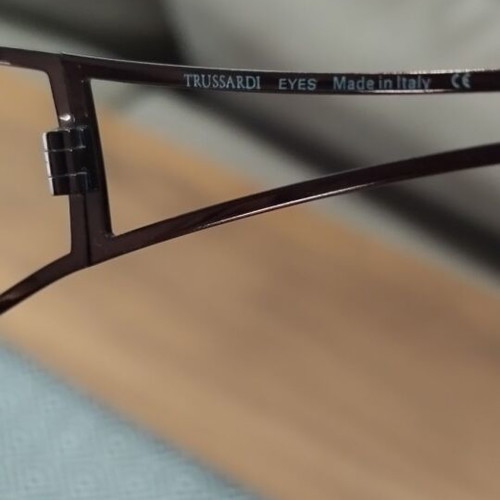 Trussardi eyeglasses like new, white with single lens