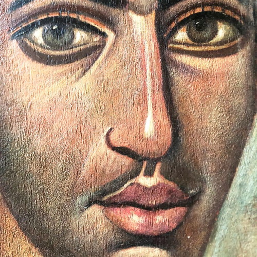 Fayum Portrait Painting on Wood like new