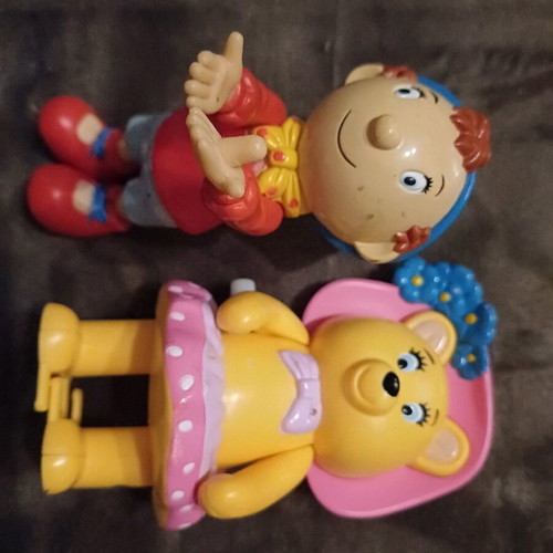 Noddy and Tessie Bear used set 1990 with winding defect