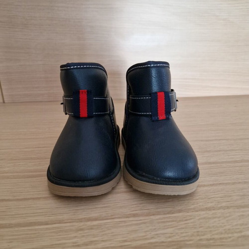 Blue children's boots size 24 new with decorative buckle
