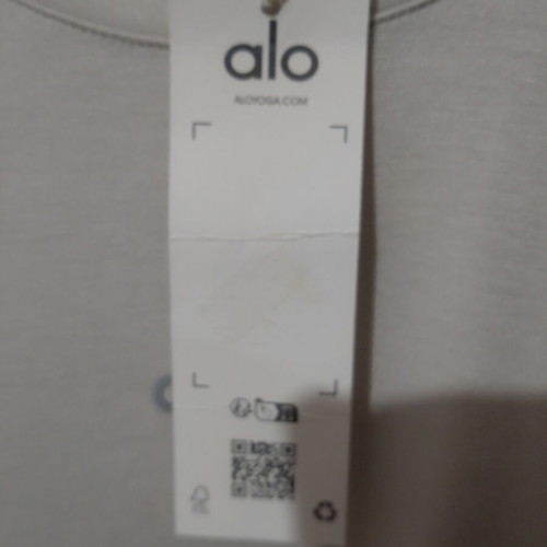 Alo women's blouse new, gray and beige, size S