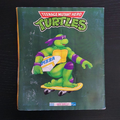 Teenage Mutant Hero Turtles Panini Album 1990 used, with stickers