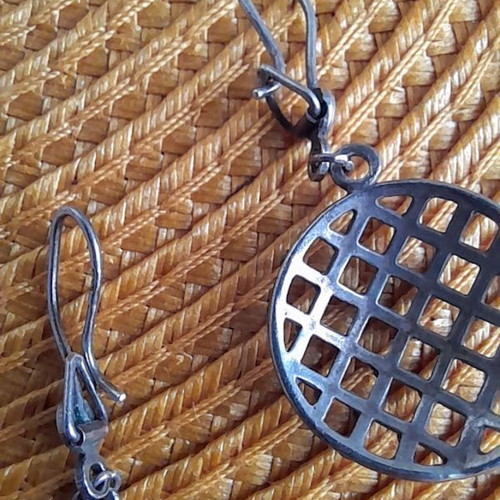 Silver 925 earrings like new with gift bag