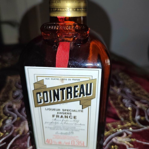 Cointreau Liqueur Vintage 1983 Sealed Collectible Bottle 0.35L