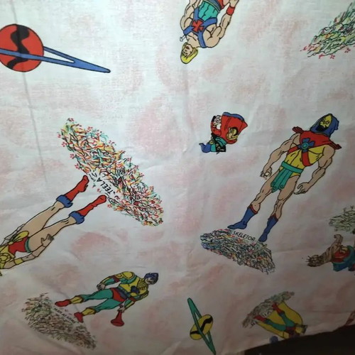 He-Man Master of the Universe fabric Greek 1980s