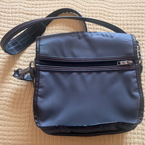 Samsonite vintage shoulder bag used, black and gray