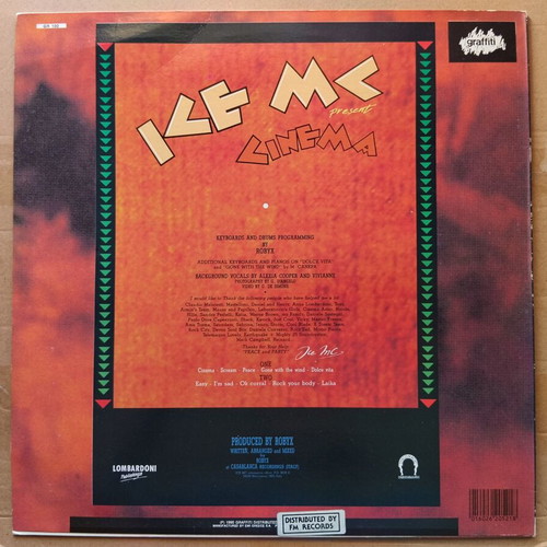 Ice MC Cinema LP electronic music near mint