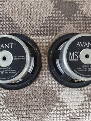 Mordaunt-Short Avant MSA5W-5R0 speakers used, 5.25 inch aluminum cone
