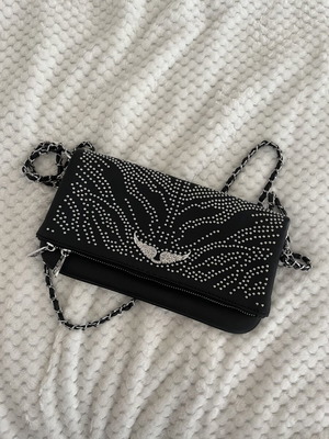 Zadig et Voltaire bag with zebra print studs