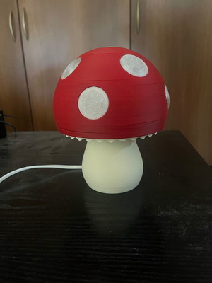 Original mushroom table lamp 3D printed new