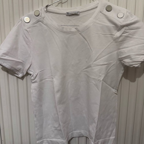 Zara T shirt used, white, size S