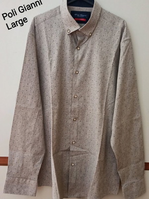 Poli Gianni shirt like new, size L, beige