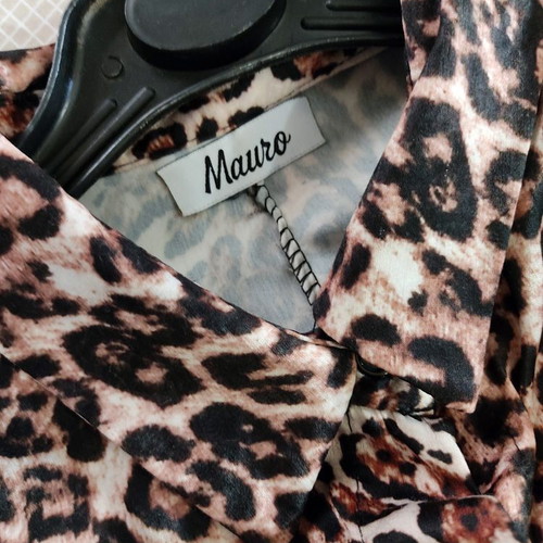 Mauro Animal Print XL Maxi Dress semizie like new, brown, made in Italy