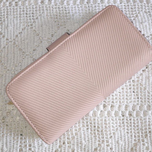Women's backpack set with gold studs and wallet nude pink new
