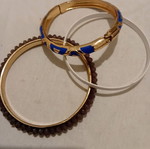 Metal bracelets like new, pack of 3