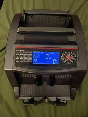 Bill Counter like new with counterfeit detection and dual display