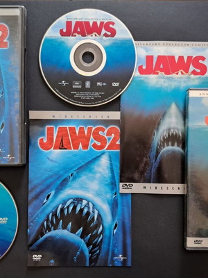 Jaws 1 and 2 Collector's Edition DVD like new, English subtitles