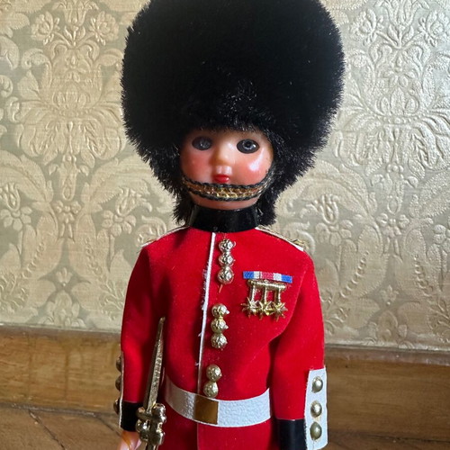 English Guard Doll and Matchbox New, Collectible