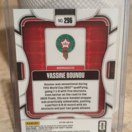 2026 Prizm FIFA World Cup Wave Prizm #296 Yassine Bounou Morocco card new