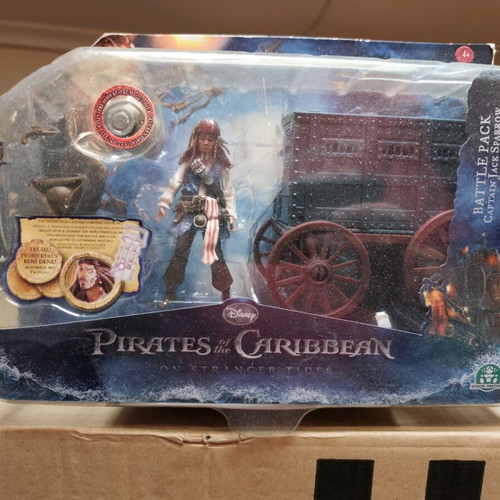 Disney Pirates of Caribbean Captain Jack Sparrow Battle Pack with wagon