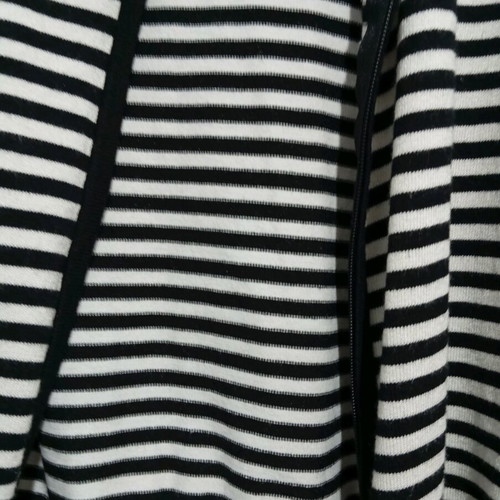 Acme women's cardigan like new, zip-up with turtleneck, black and white