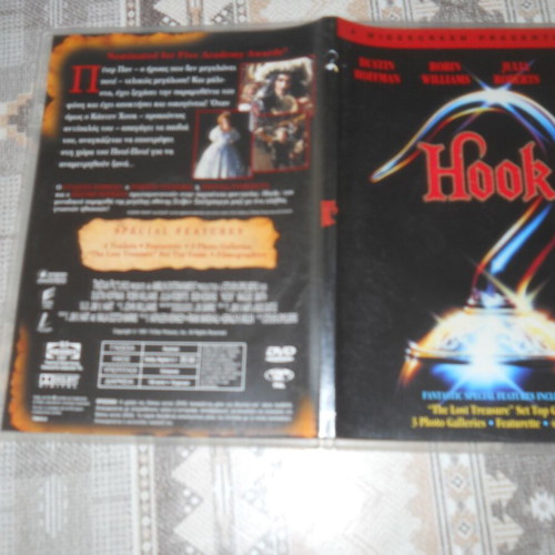 Hook DVD used, action adventure social genre with subtitles