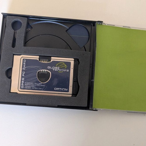 Option Globetrotter GT1400 PCMCIA card used, complete package