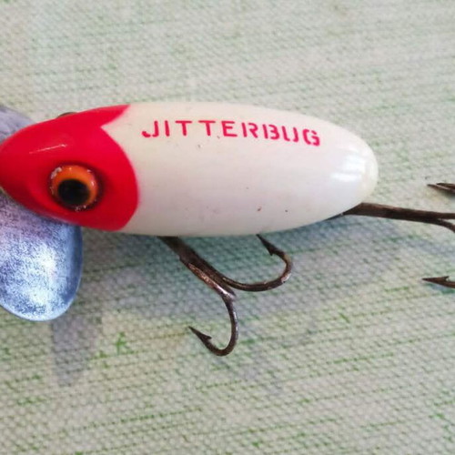 Fred Arbogast Jitterbug vintage fishing lure used with original box