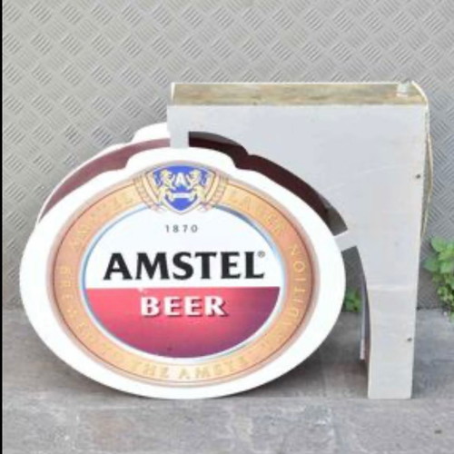 Amstel illuminated advertising sign used
