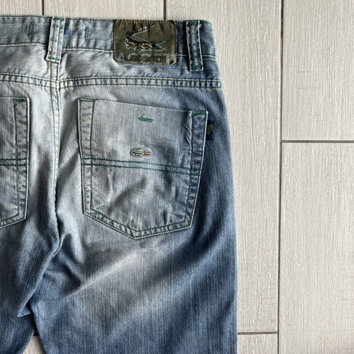 Lacoste vintage straight leg jeans like new, blue, W32 L32