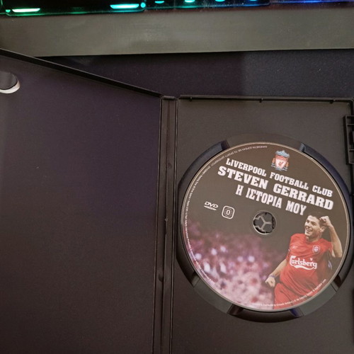 Sports DVDs like new, 3 pieces with Hernan Crespo, Steven Gerrard, Panathinaikos