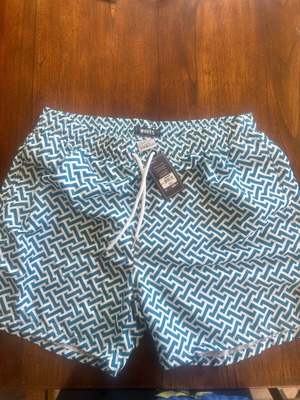 Waves men's swim shorts petrol-white multicolor