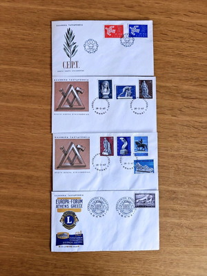 Συλλεκτικοί ελληνικοί φάκελοι Π.Η.Κ. σαν καινούργιο, 1961-1968