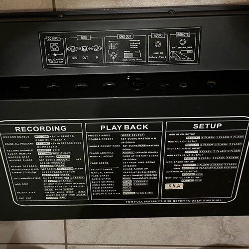 ADJ Scene Setter 24 DMX lighting control console, 24 channels
