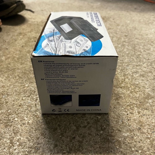 Counterfeit Detector for Banknotes New