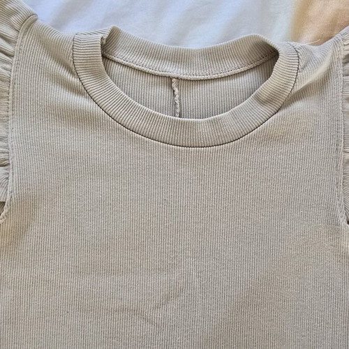 Dress 95% cotton, beige, size S