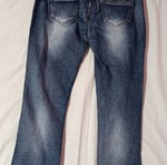 Denim salopette M with star pattern and adjustable straps