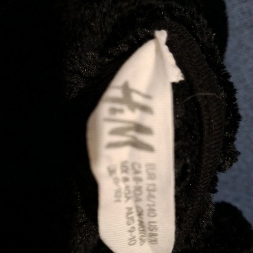 Children's hoodie with cat design like new, black, H&M, size 140-146 cm