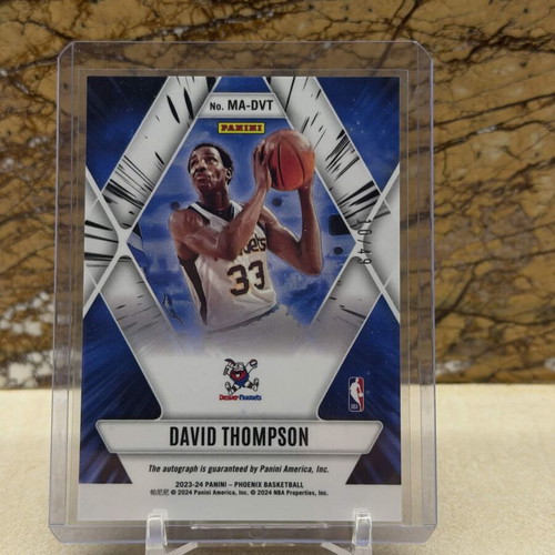 2023-24 Panini Phoenix NBA Basketball David Thompson Mythical Autograph International Red