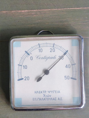 Vintage analog thermometer Centigradi, Hlekt. Psygeia Chion