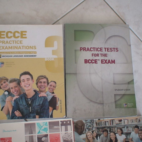 English practice test books set of 10 used with notes and highlights
