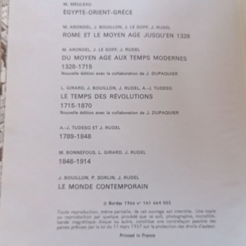 Le Temps des Révolutions French history book like new