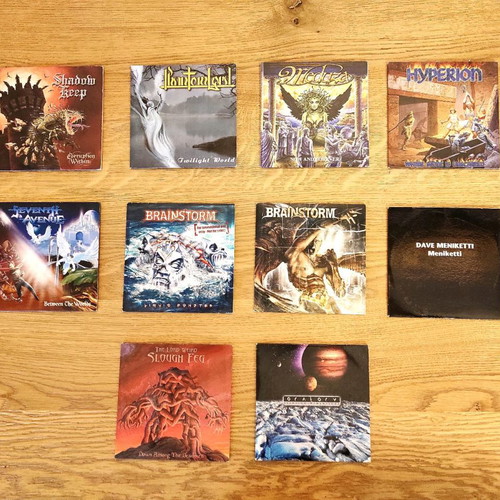 Heavy metal CDs used, 10 promos in paper case