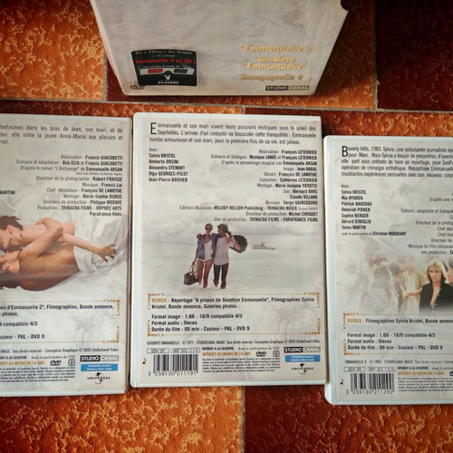 Coffret Emanuelle 3 DVD box set new without subtitles