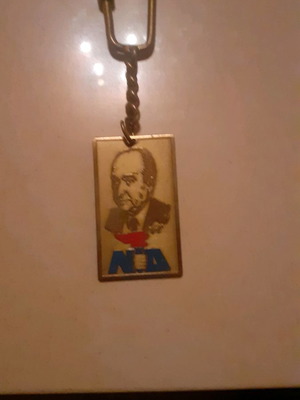 Μπρελόκ Νέα Δημοκρατία καινούργιο με ανάγλυφα αρχικά