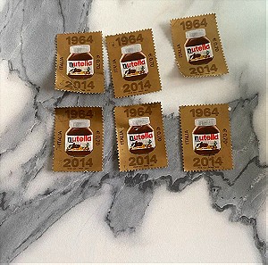 6 γραμματόσημα Nutella Italia 0,70€
